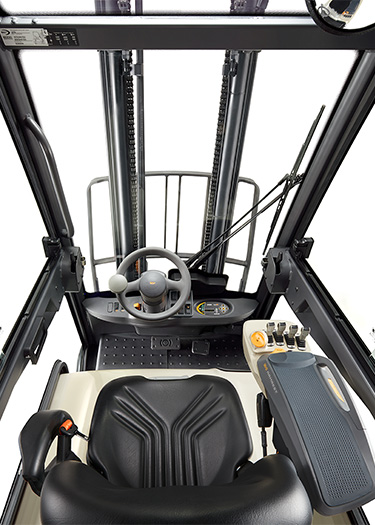 SC Series forklift offers outstanding visibility