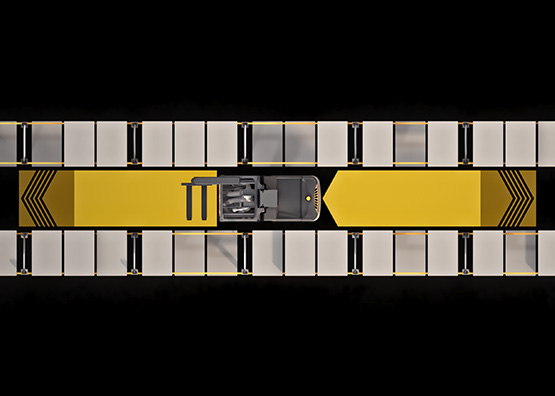 the TSP VNA truck is available with Pedestrian Detection System