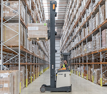 Crown reach truck at Westcoast