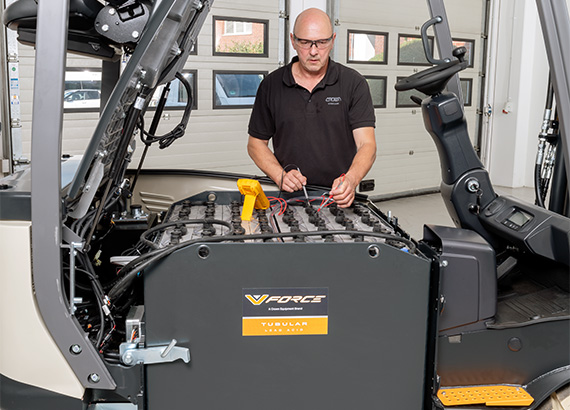 forklift battery & charger maintenance