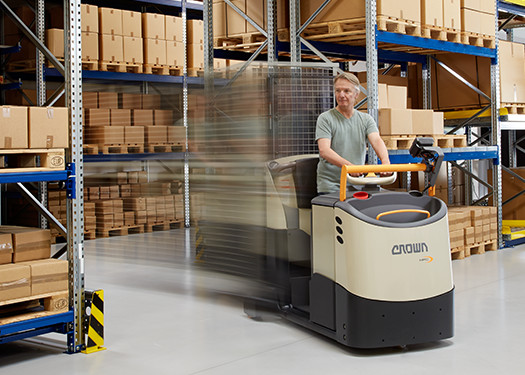 MPC order picker truck in a pallet transport application