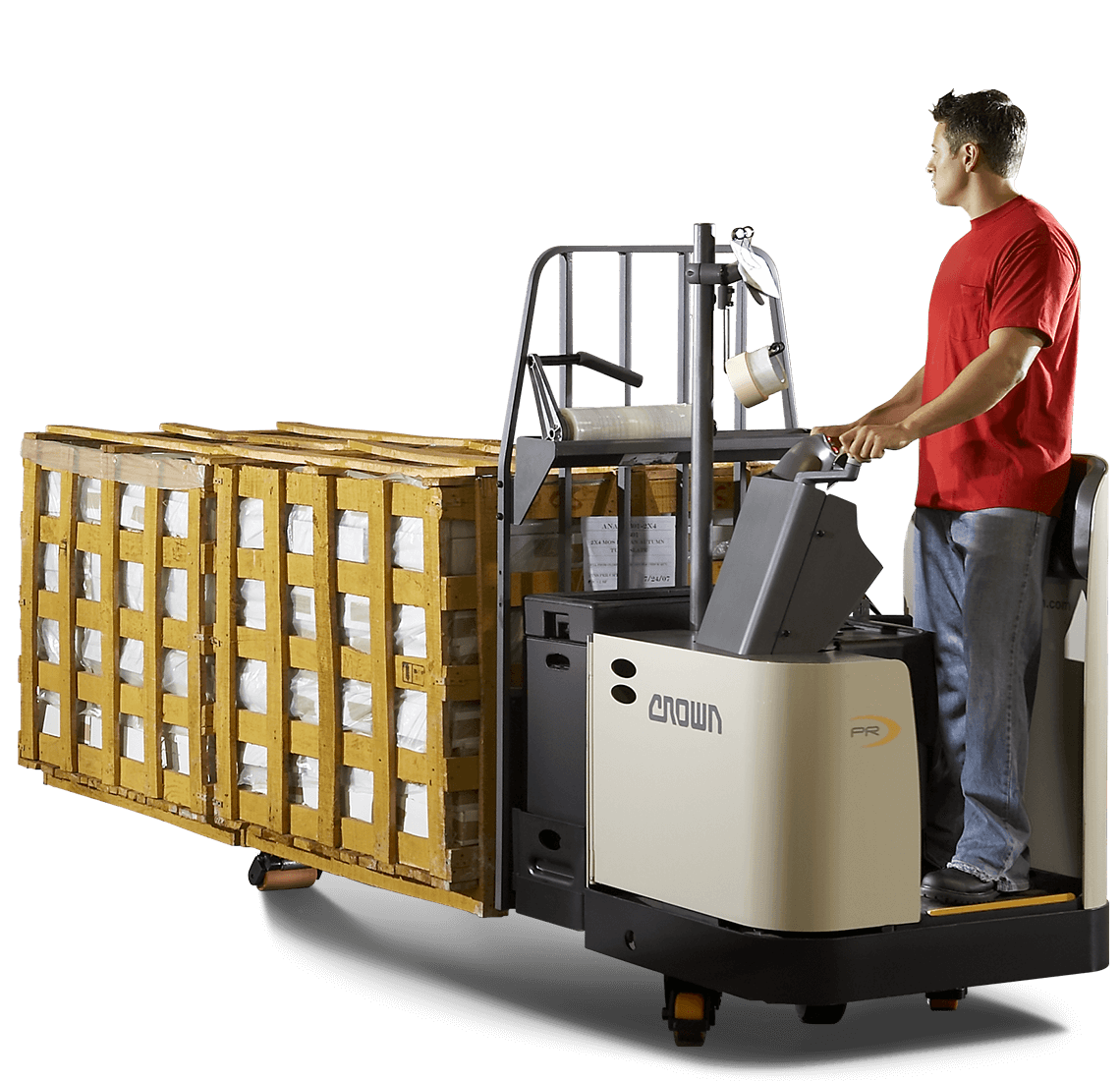 Crown PR series stand-up rider pallet truck