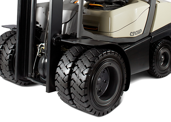 C-5 LPG Forklift Super-Elastic Dual Tyre Option