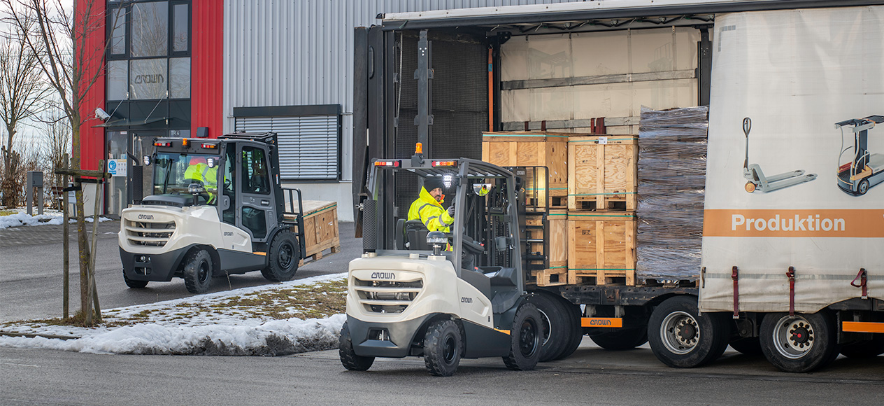 C-D dieselheftrucks zijn ideaal voor het lossen van vrachtwagens 