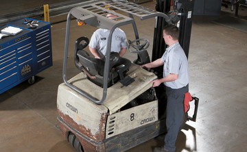 Inspectie van gebruikte heftrucks