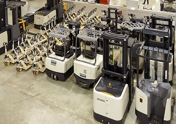 Crown used forklift inventory